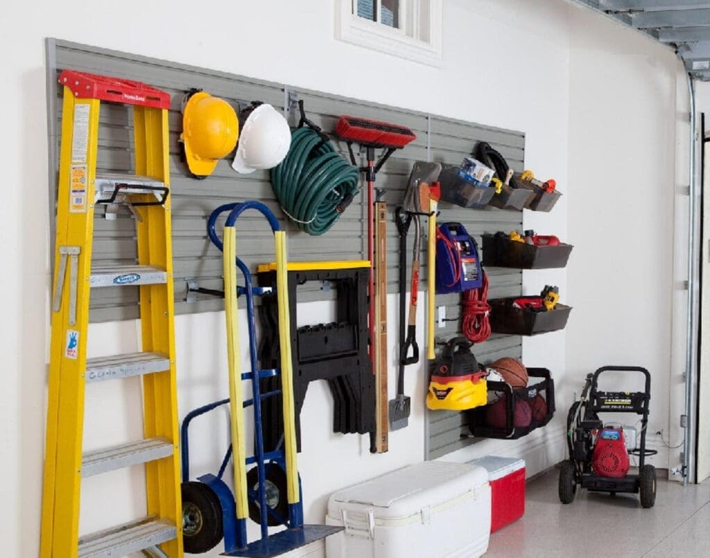 make your garage feel like a real room